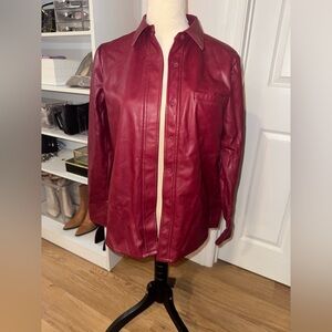 Bagatelle Deep Red Leather Jacket